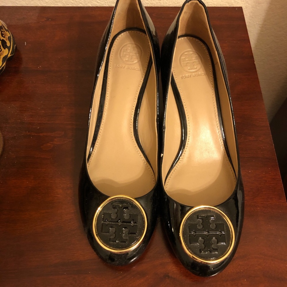 Tory Burch Black Wedges